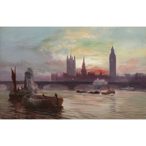 Westminster Bridge at sunset